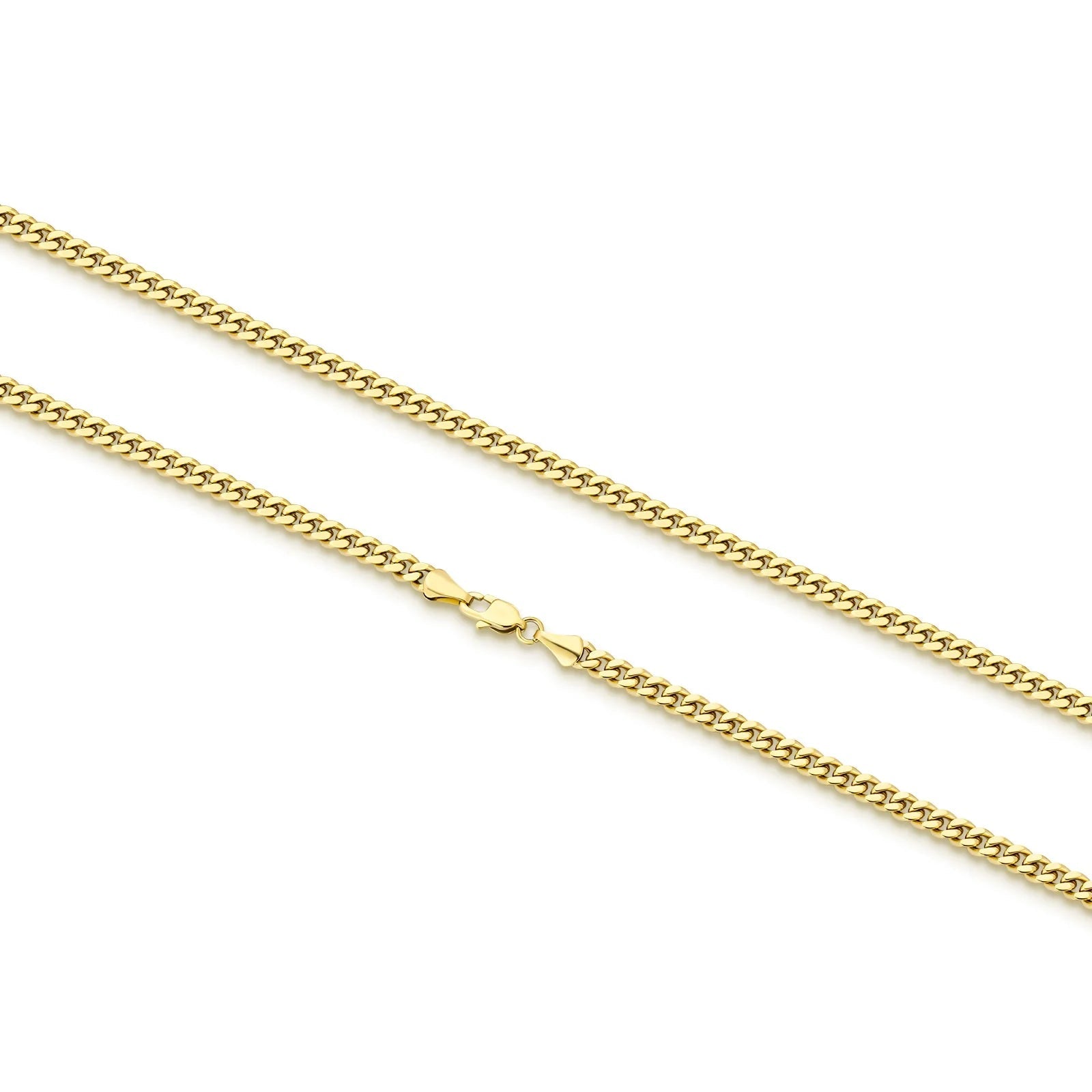 3mm Miami Cuban Link Chain in 14K Gold Necklaces