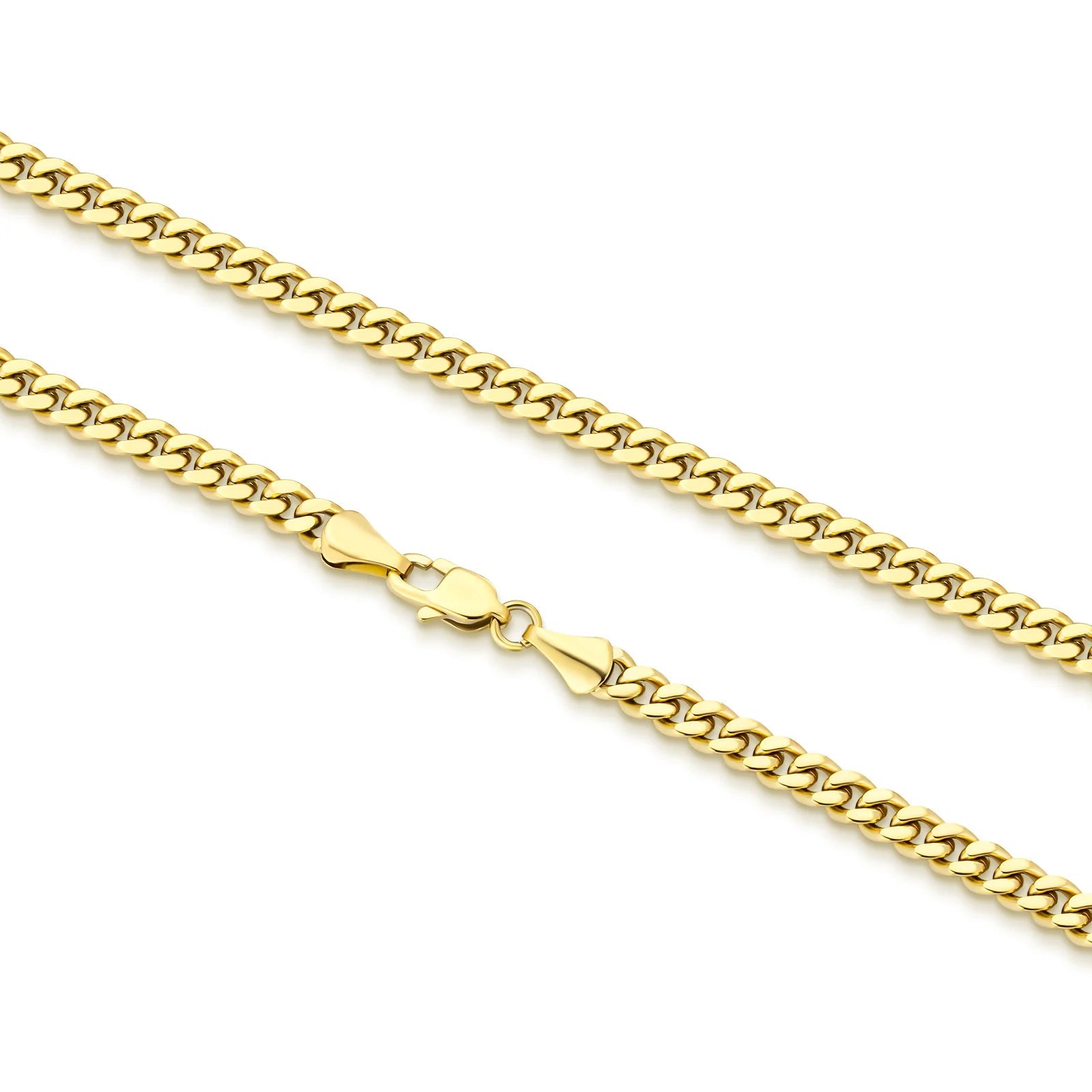 5mm Miami Cuban Link Chain in 14K Gold Necklaces