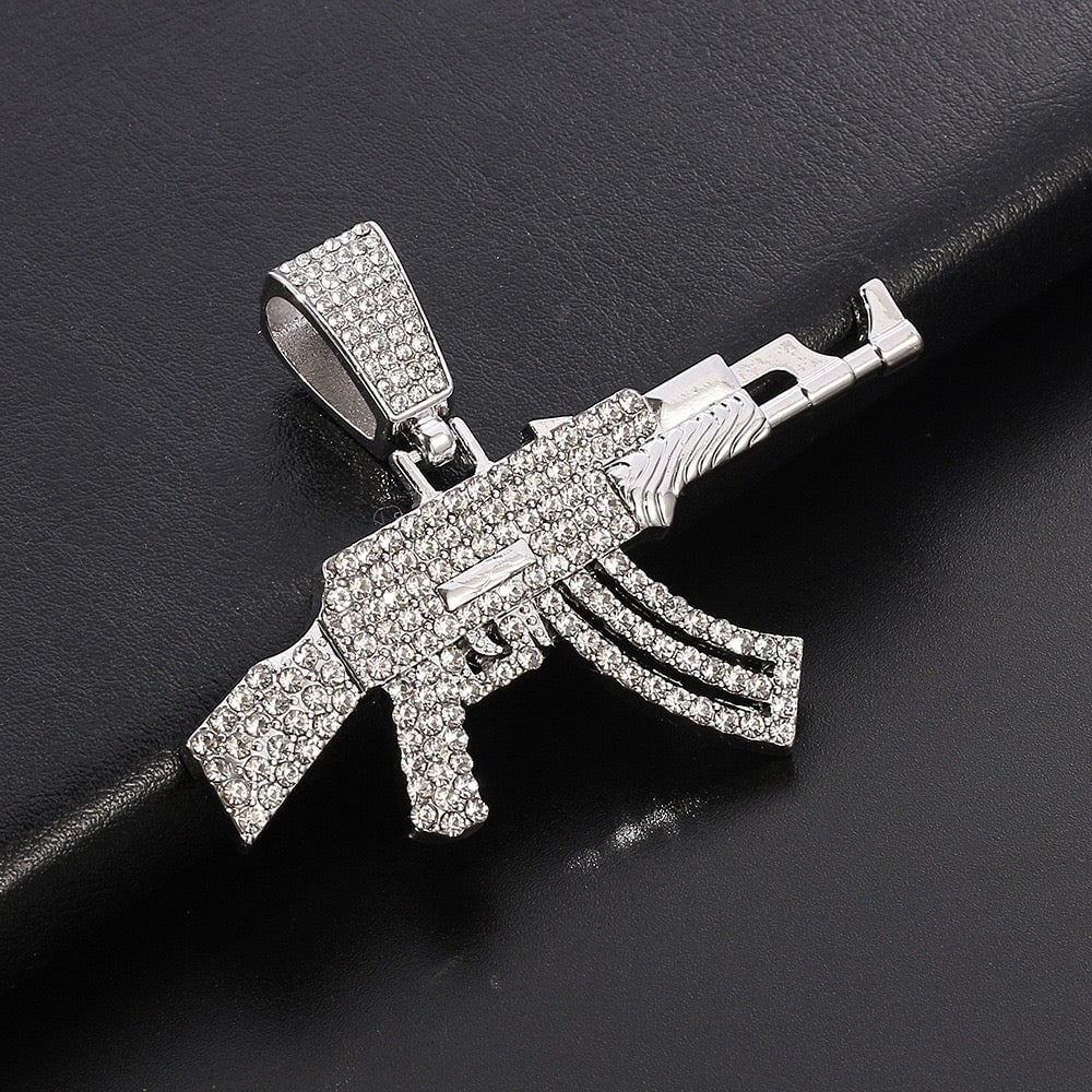 AK-47 Rifle Gun Pendant - 1.5inch Charms & Pendants