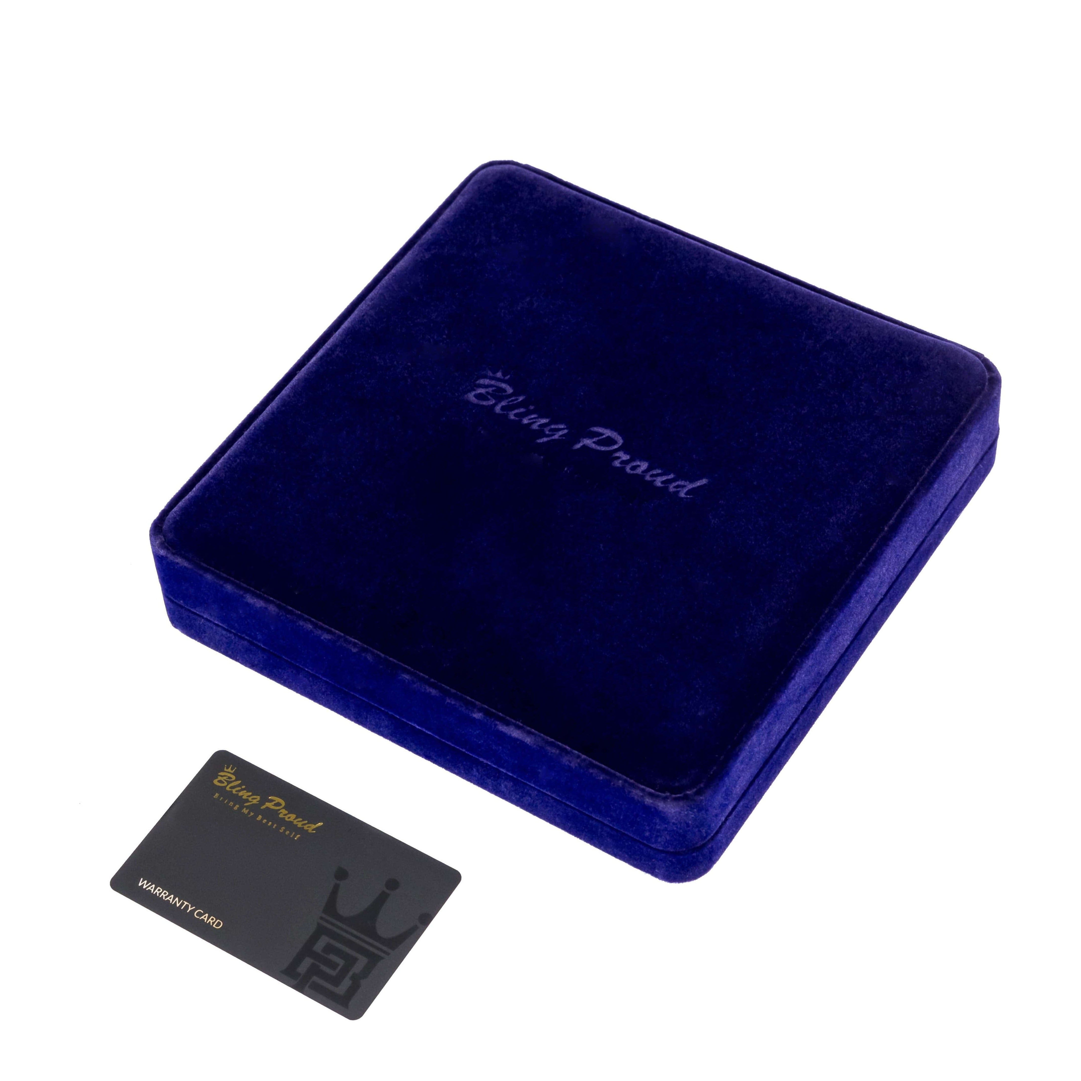 Bling Proud Deluxe Leather Jewelry Box ( Royal Blue ) 
