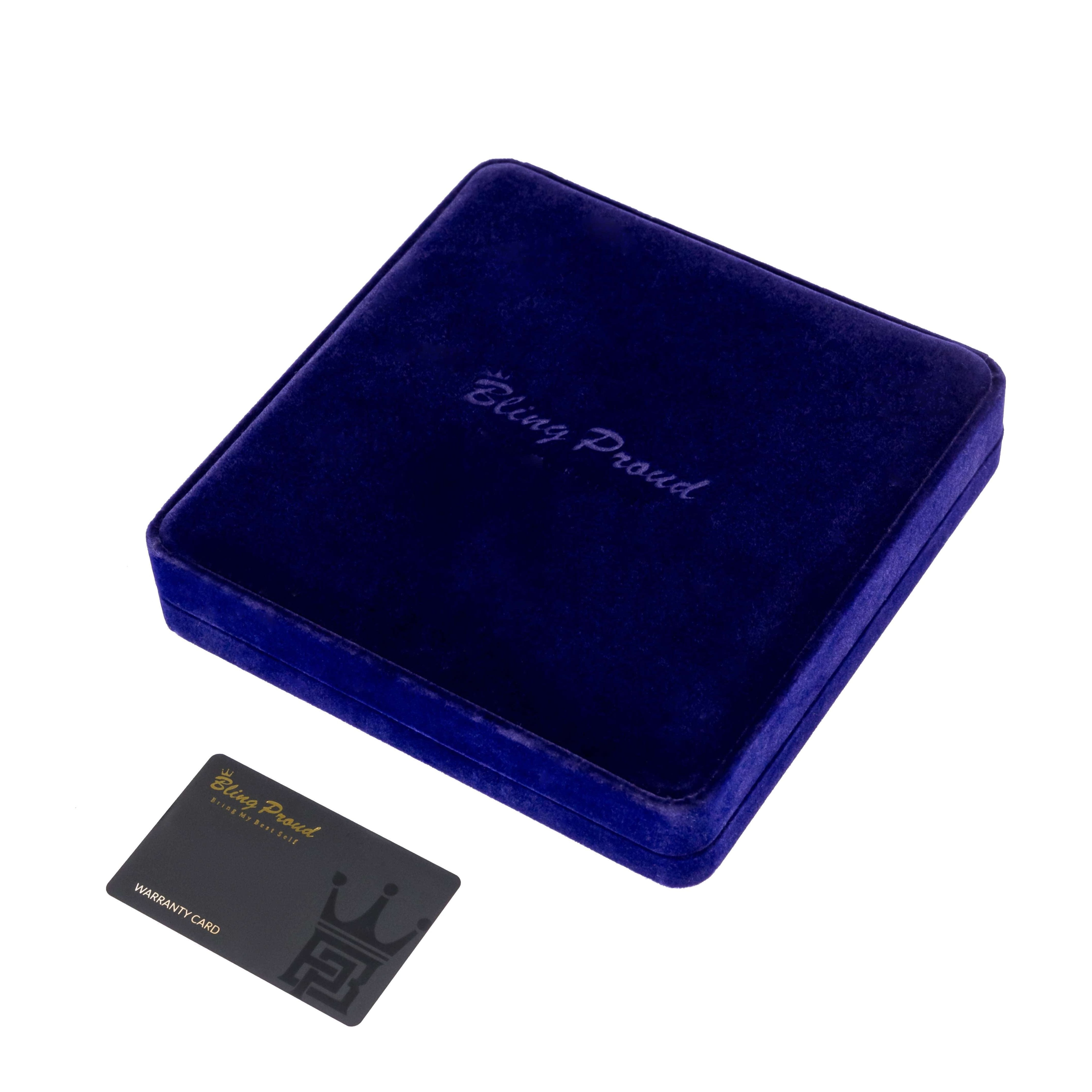 Bling Proud Deluxe Leather Jewelry Box ( Royal Blue )