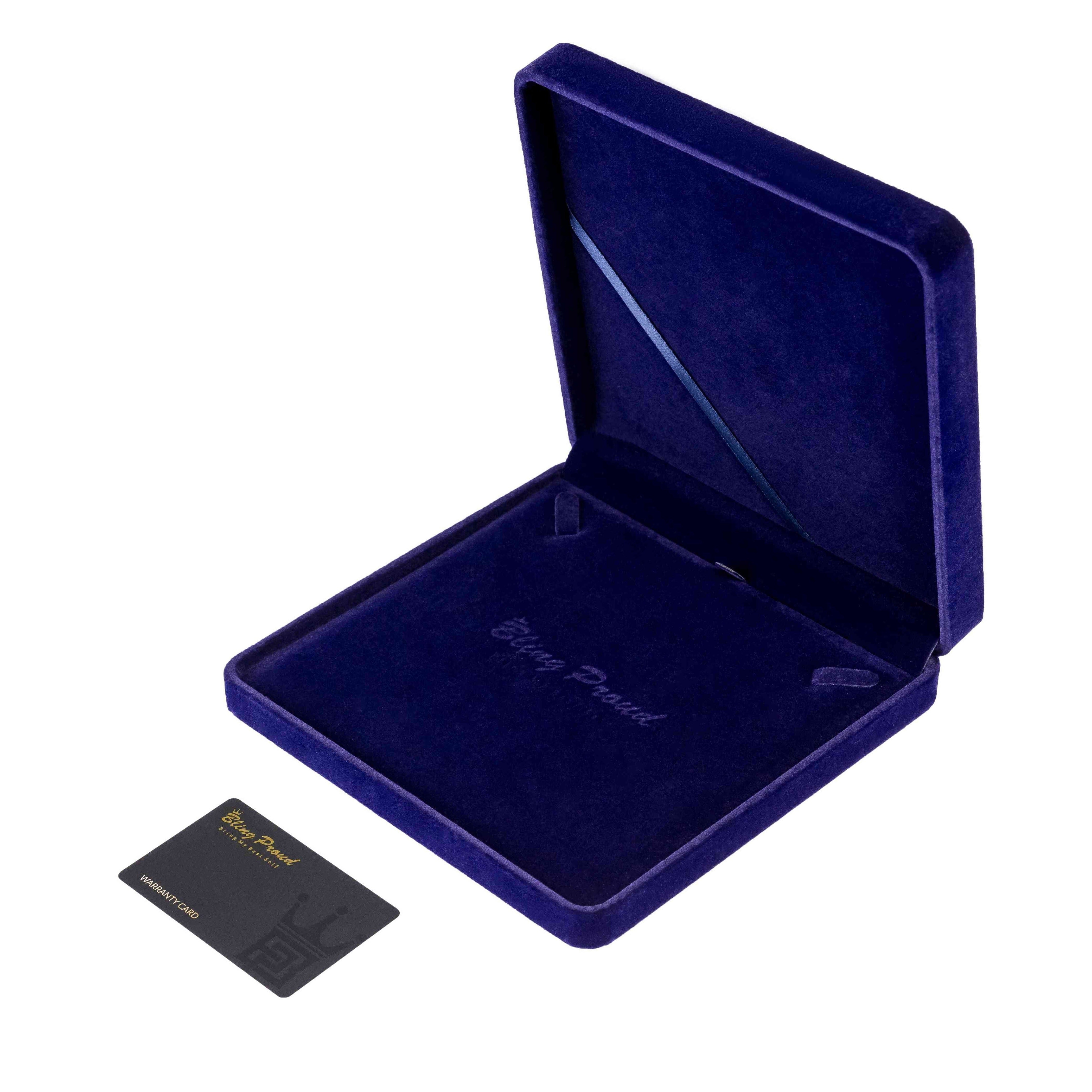 Bling Proud Deluxe Leather Jewelry Box ( Royal Blue ) 