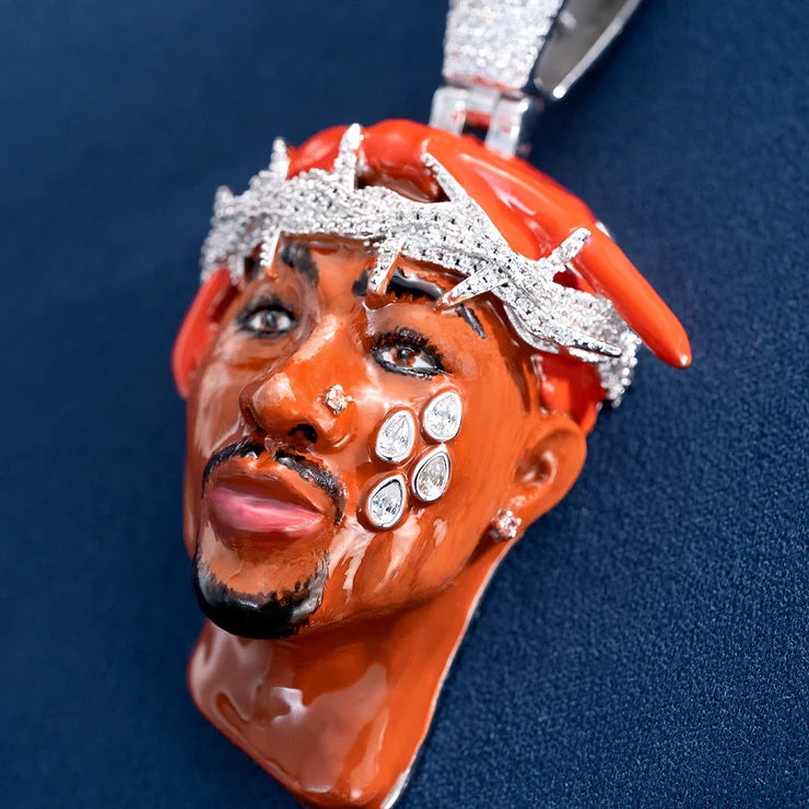 Custom Pendant Style - Tupac Shakur Charms & Pendants