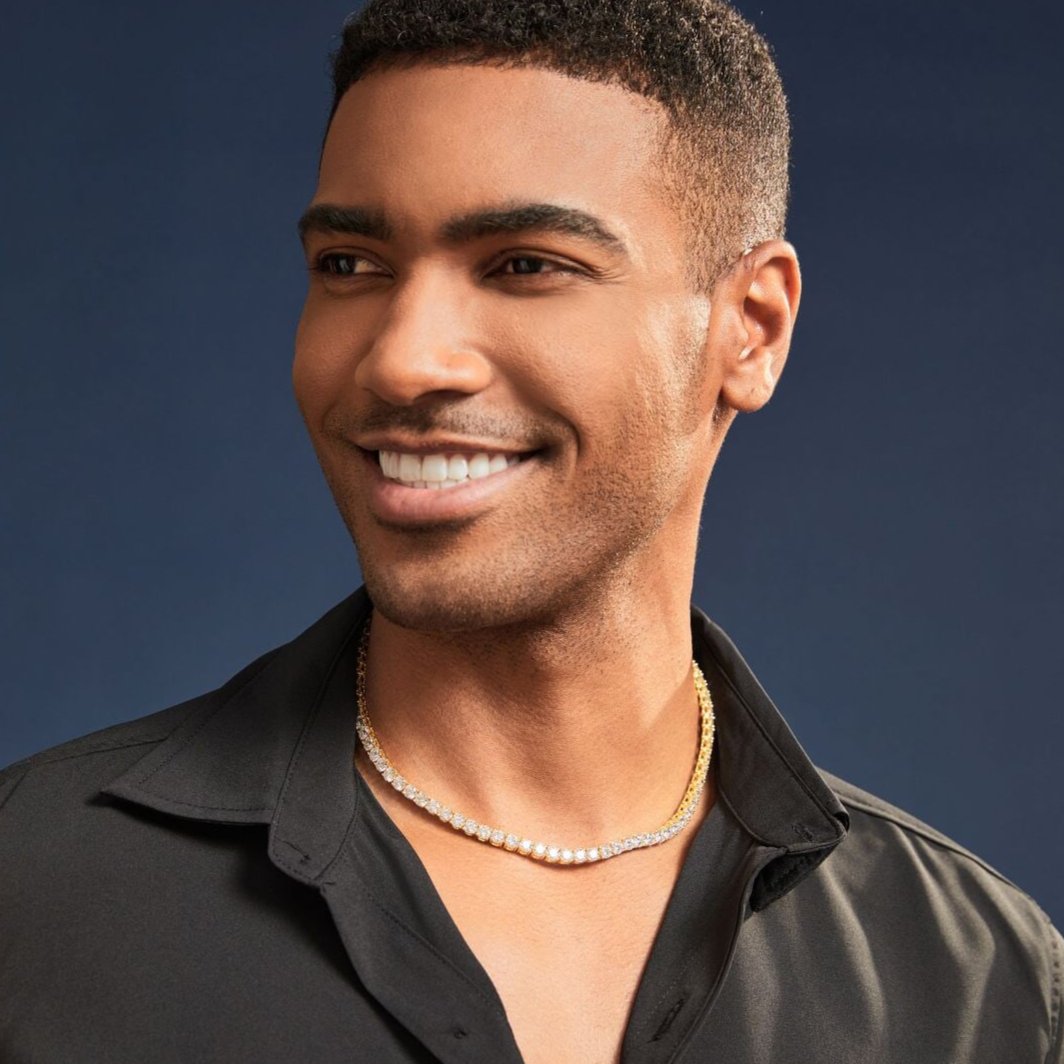 Moissanite Diamond Tennis Chain Necklace in 14K Gold - 5mm Necklaces