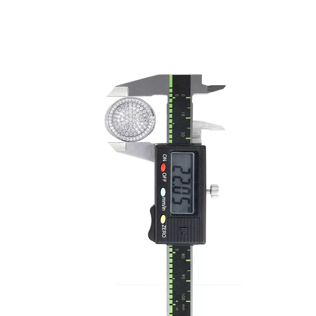 S925 Moissanite Diamond Fully Iced Round Ring Rings