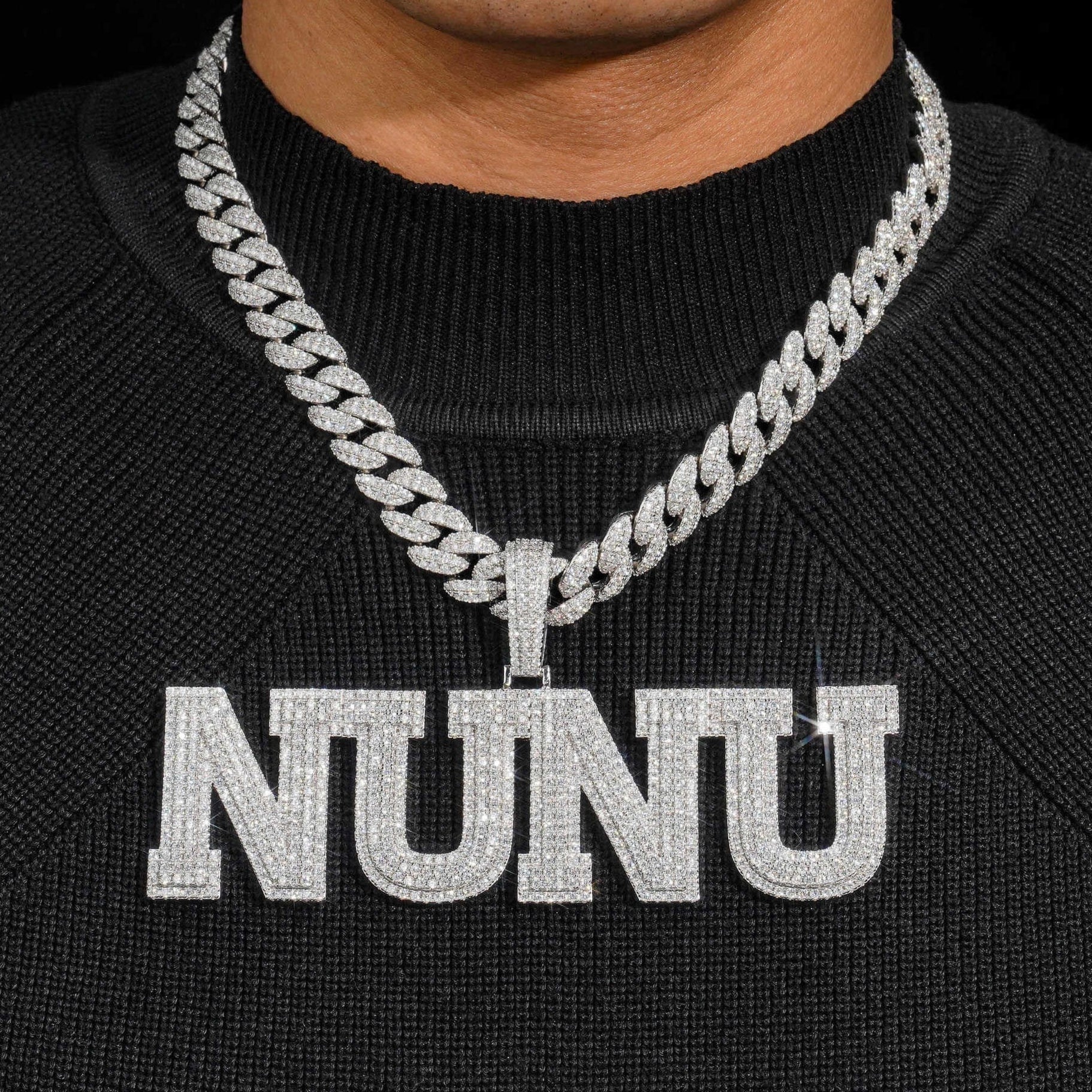 The Statement® - Custom Moissanite Letters Pendant Charms & Pendants