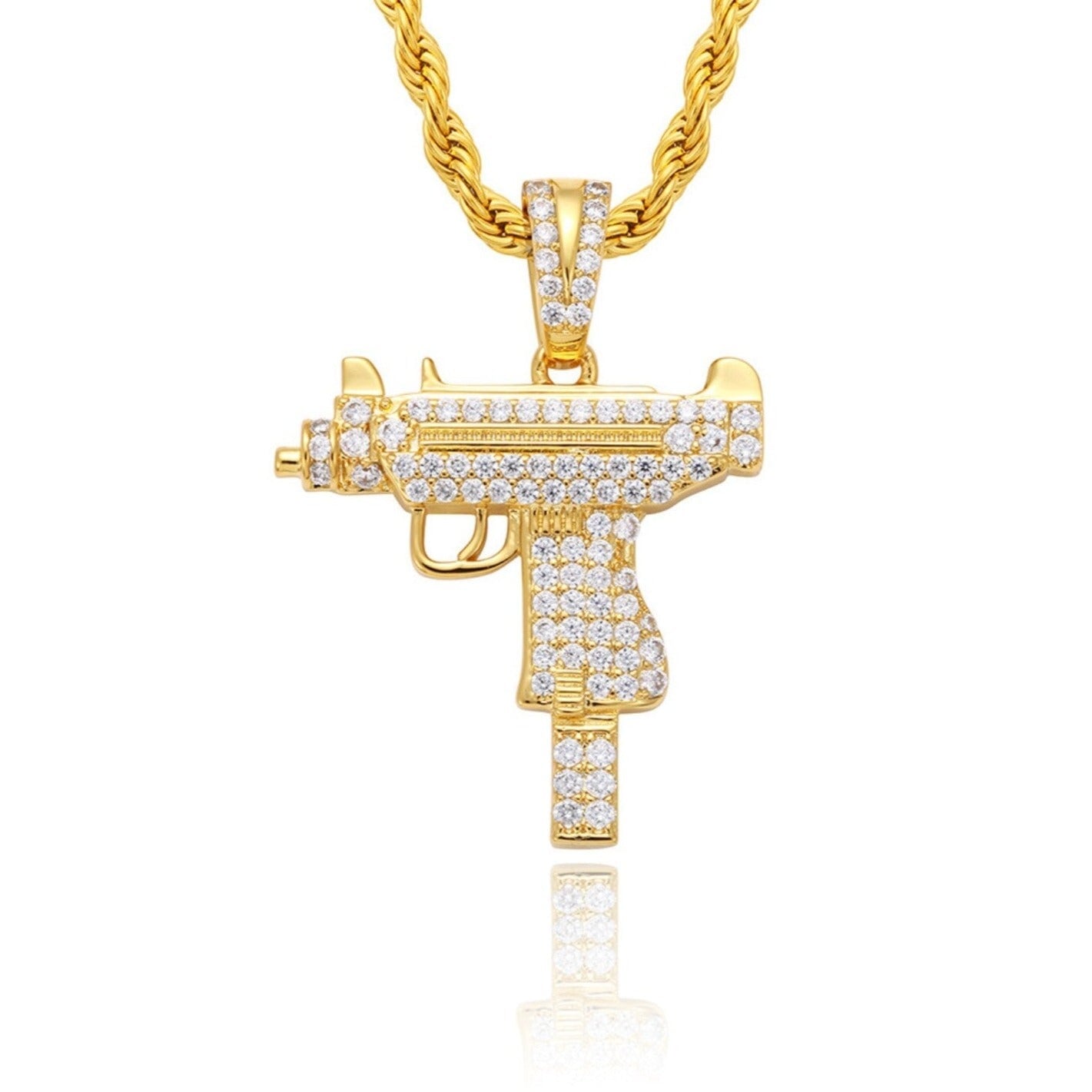 Uzi Gun Pendant - 1.5inch Charms & Pendants