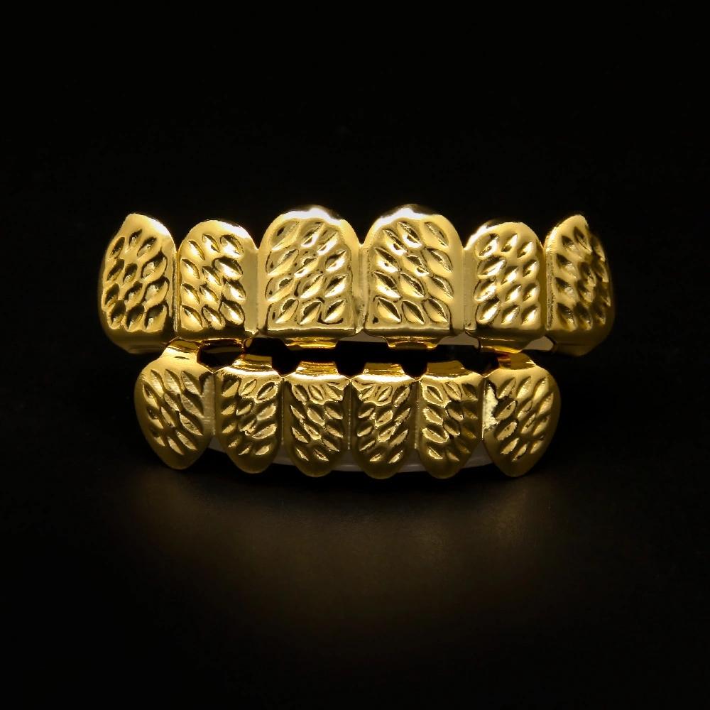 14K Gold Plated Hip-Hop Teeth Grillz