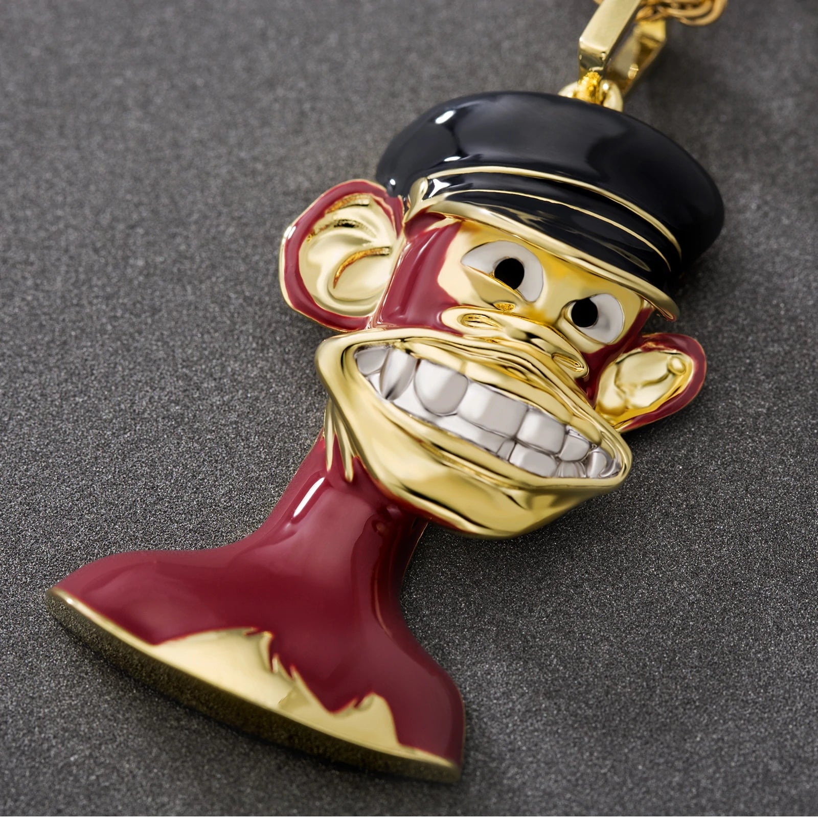 Bling Proud X Bored Ape NFT Pendant with Platinum Teeth