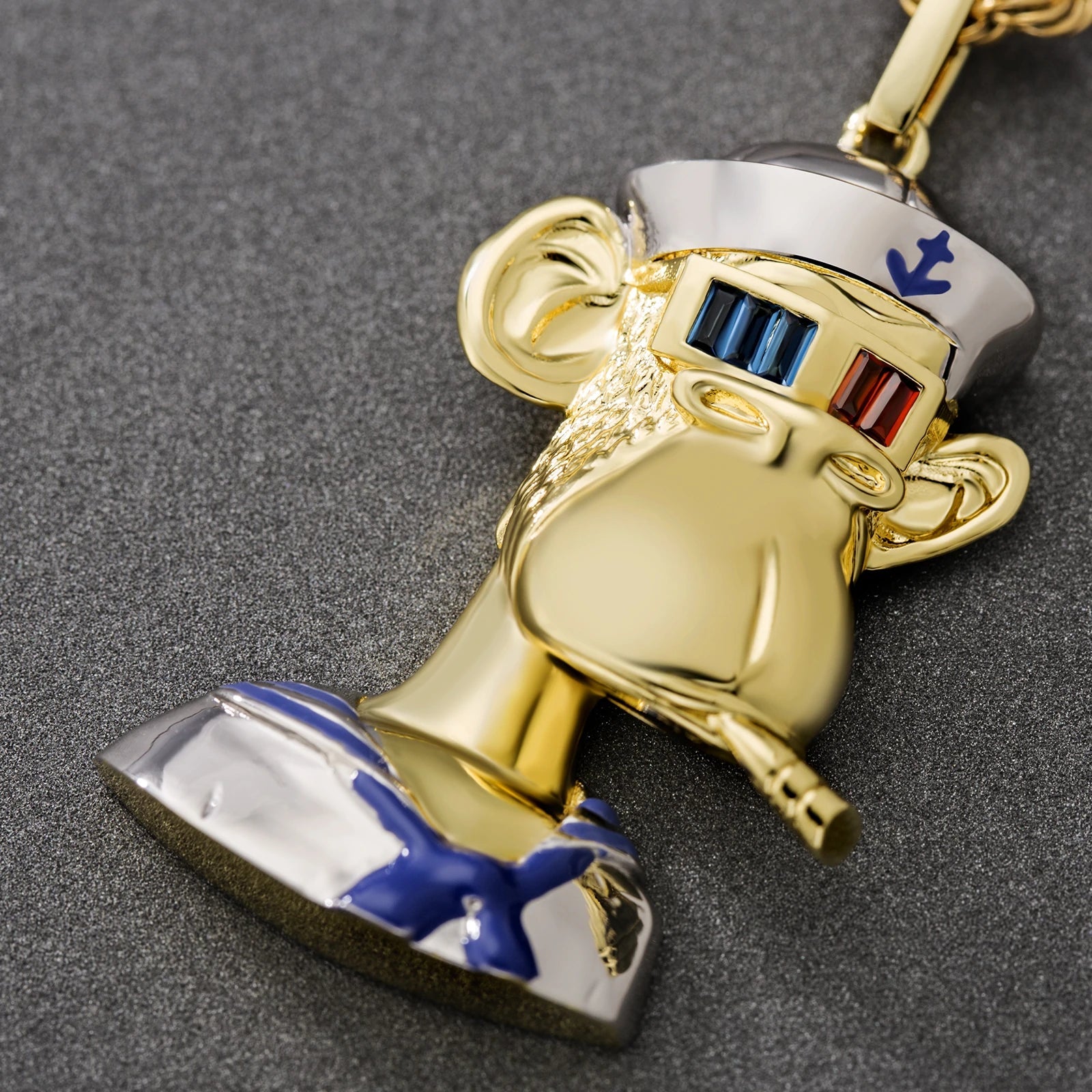 Bling Proud X Bored Ape NFT Pendant with Stones Eyes