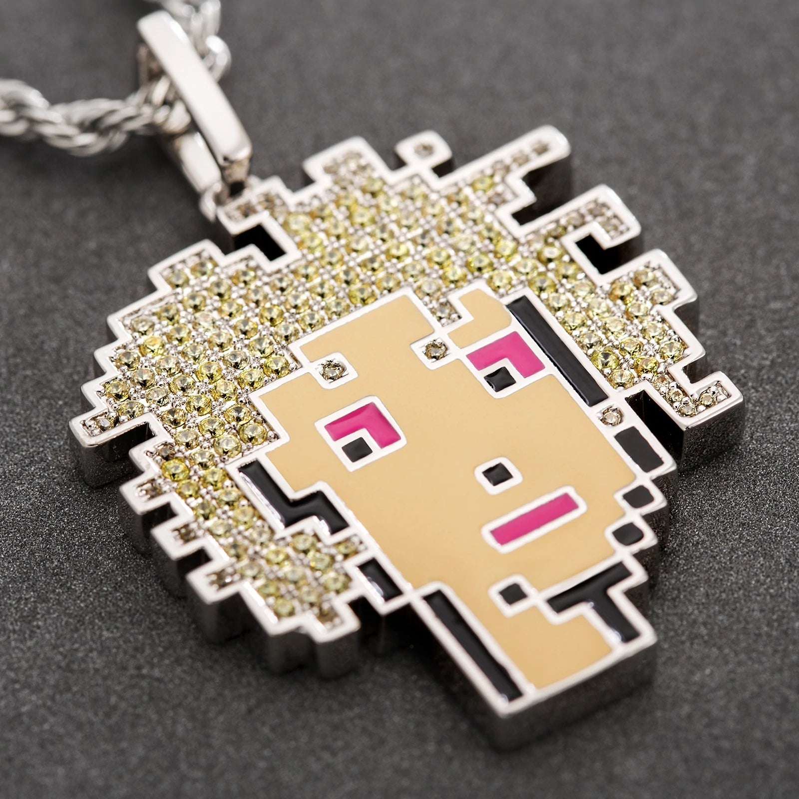 Bling Proud X Crypto Punk NFT Pendant Golden Hair Woman