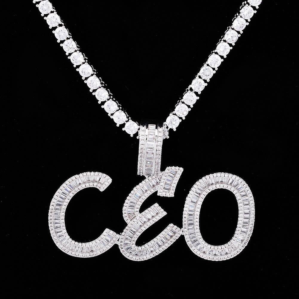 Custom Baguette Letter Pendant (1 letter available)