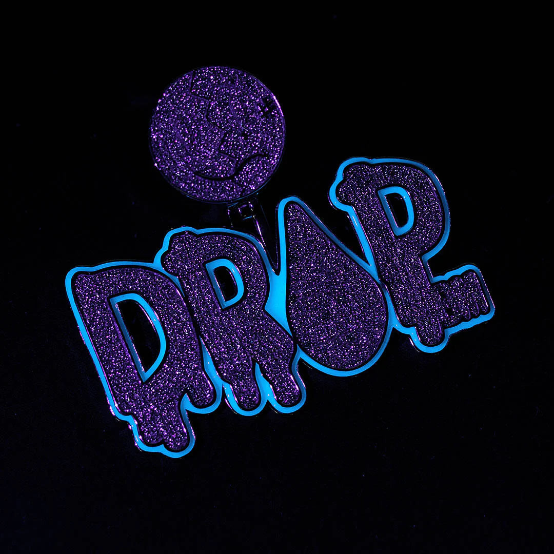 Custom Moissanite Diamond Letters Glow In The Dark Pendant Deposit (Non-refundable)