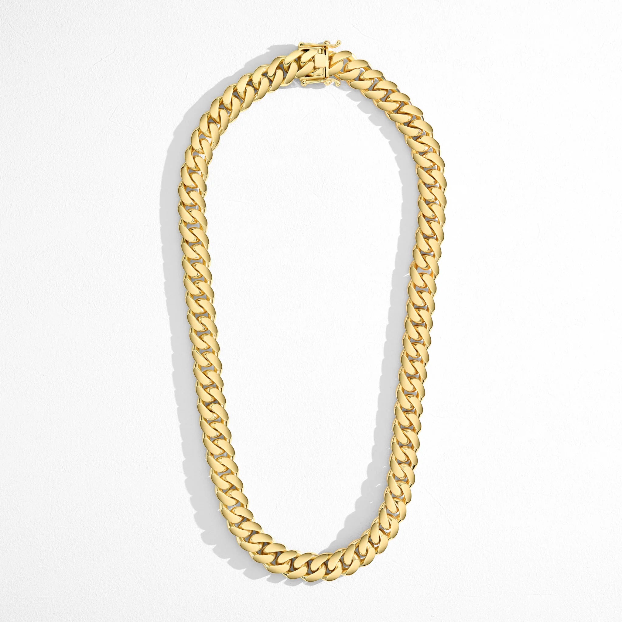 Solid 14K Gold Cuban Link Chain - 12MM