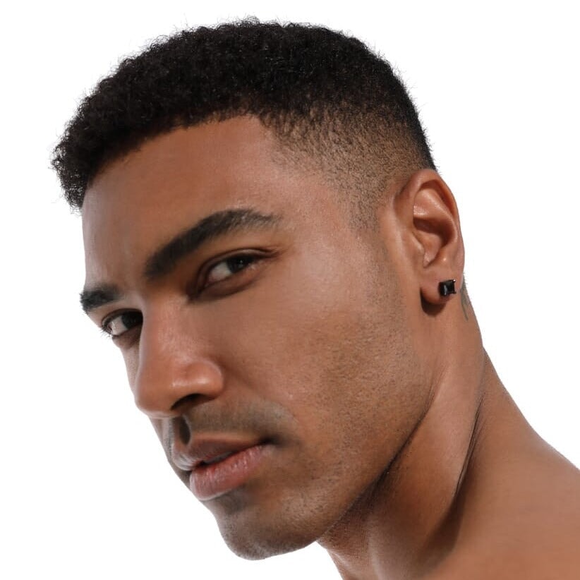 The Black Magic® - 925 Sterling Silver Diamond Black CZ Stud Earrings Earrings