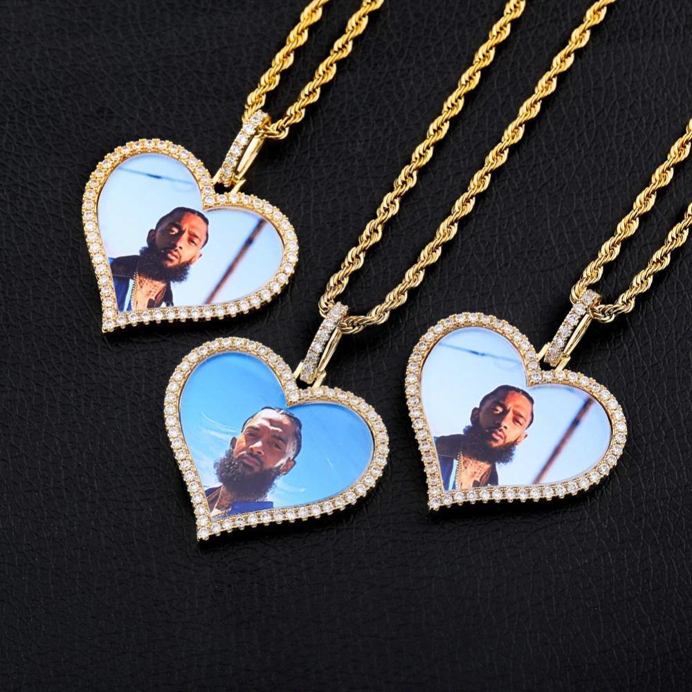 THE LOVING HEART® - Custom Iced Out Photo Pendant