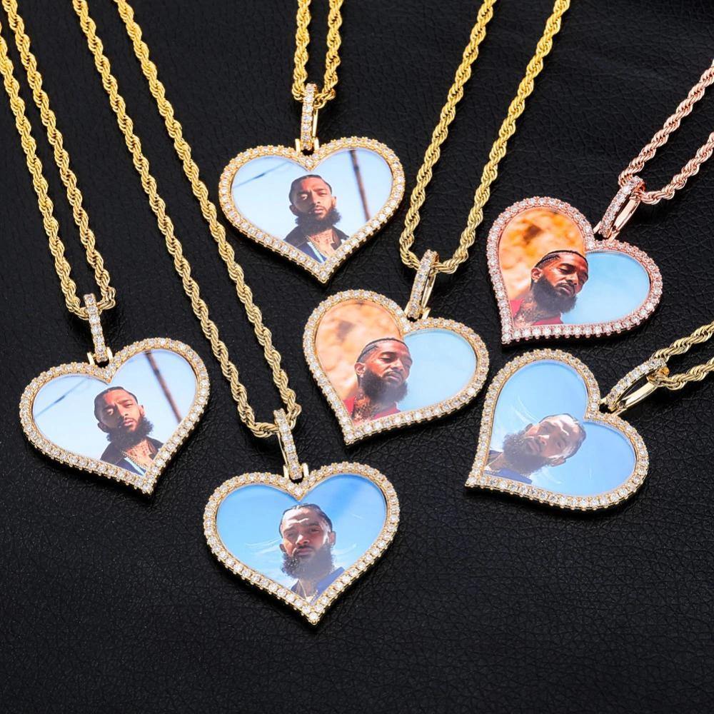 THE LOVING HEART® - Custom Iced Out Photo Pendant