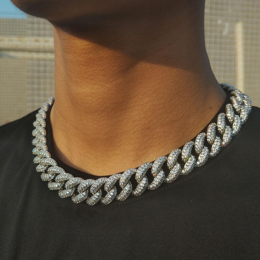 The Rising Bubble® - Iced Diamond 15mm Cuban Link Choker