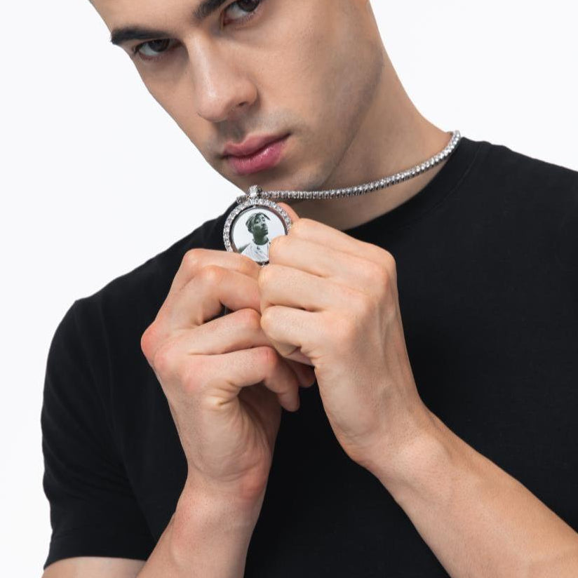 The Rotating Memories® - Custom Two-Faced Photo Pendant CUSTOM