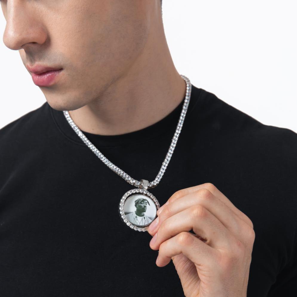 The Rotating Memories® - Custom Two-Faced Photo Pendant CUSTOM