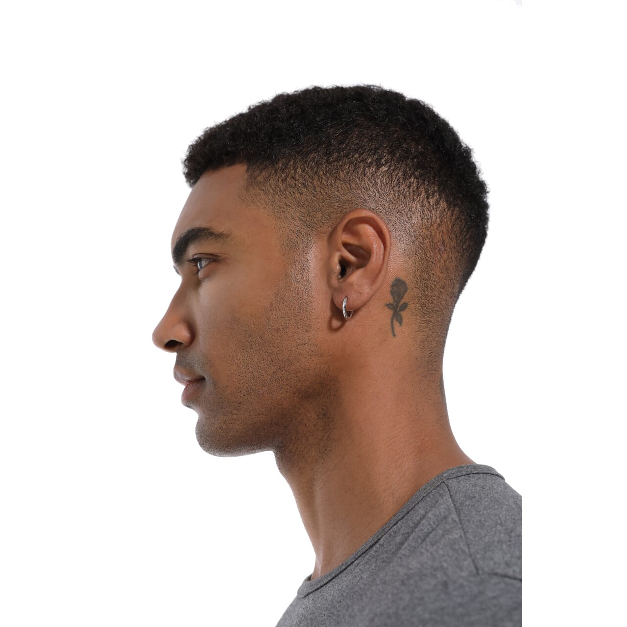 The Silver Eclipse® - 925 Sterling Silver Hoop Earrings in White Gold Earrings