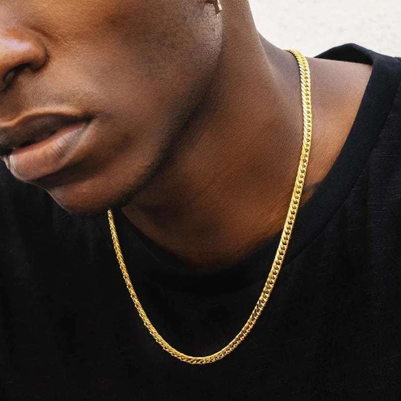 6mm Miami Cuban Link Chain in 18K Gold - 6-Side Cut Necklaces 