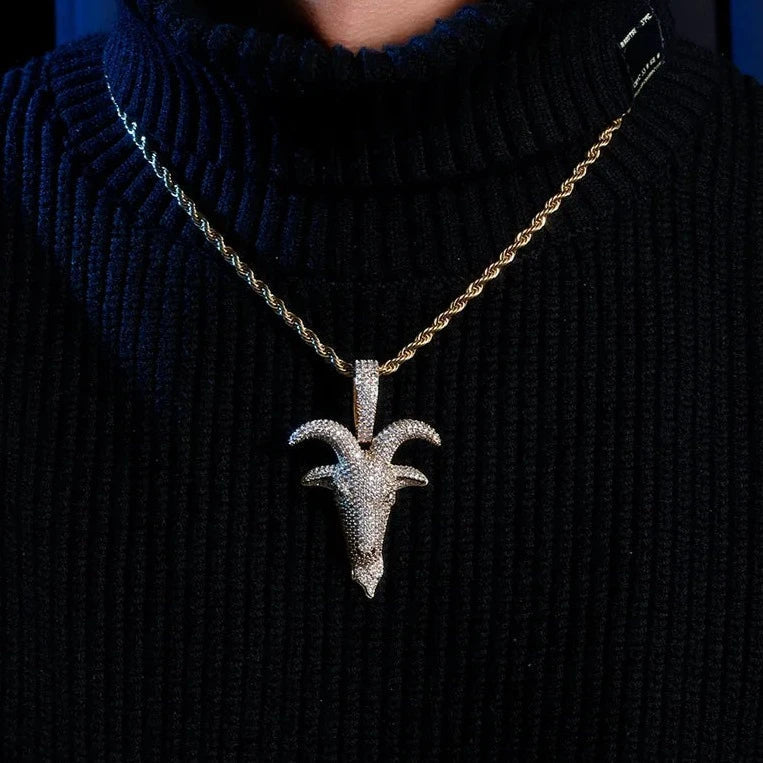 G.O.A.T. Pendant - Yellow Gold Charms & Pendants 