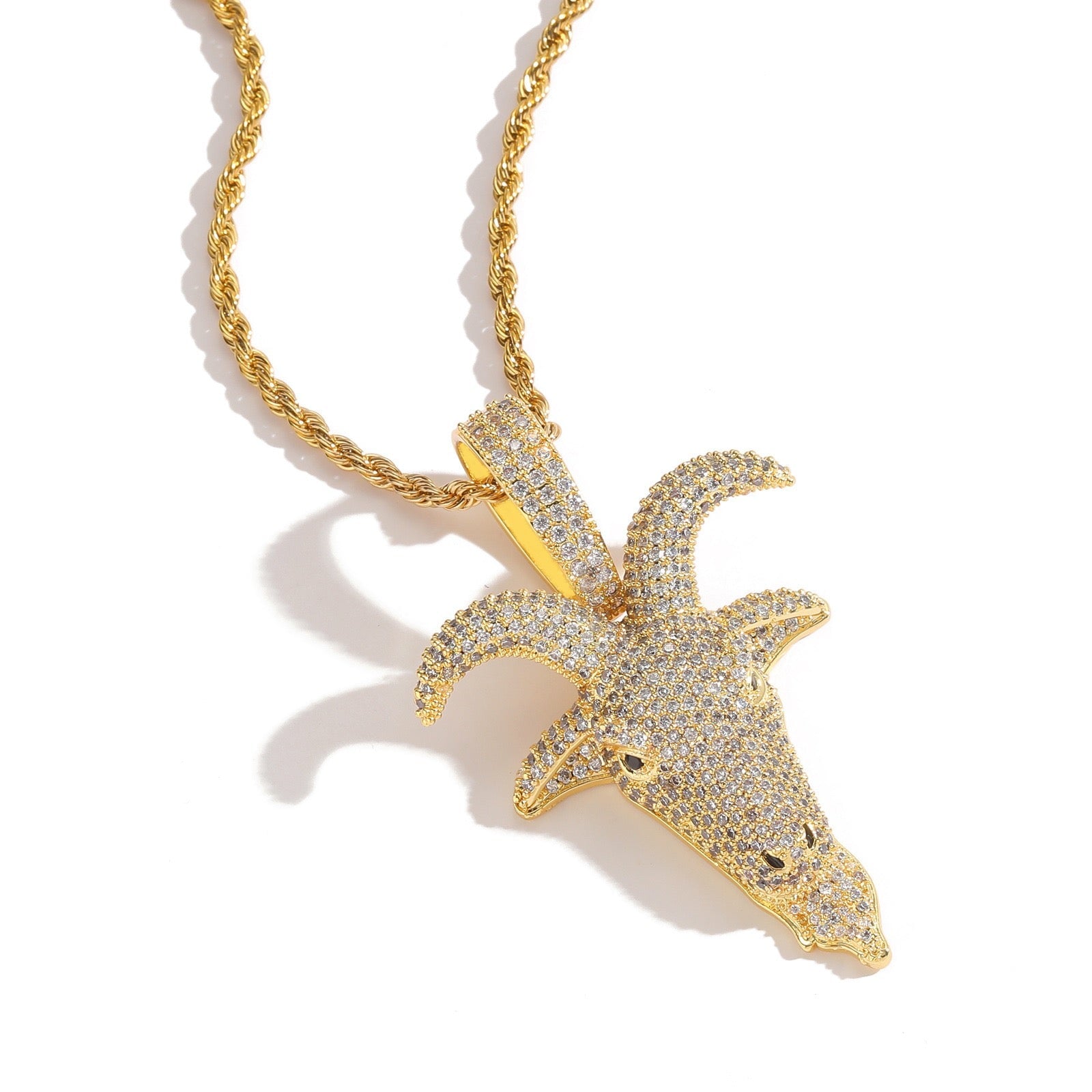 G.O.A.T. Pendant - Yellow Gold Charms & Pendants 