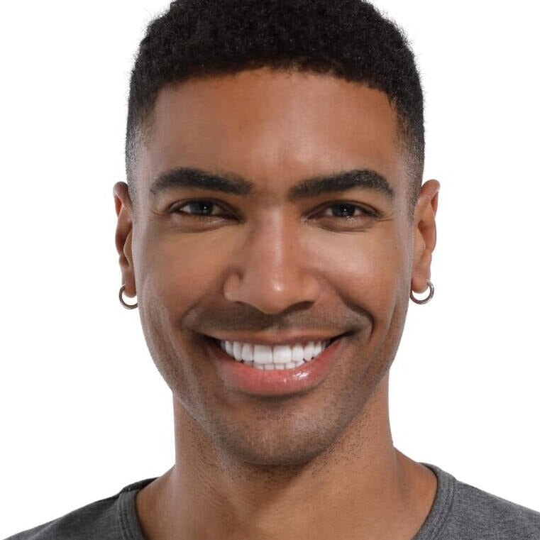 Men's Silver Hoop Earrings in White Gold - 15mm Earrings 