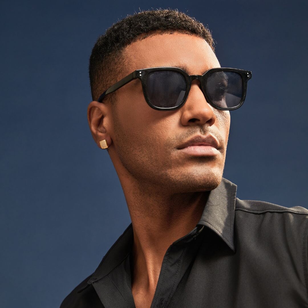 Moissanite Diamond Square Studs Earrings in 14K Gold - 10mm Earrings 