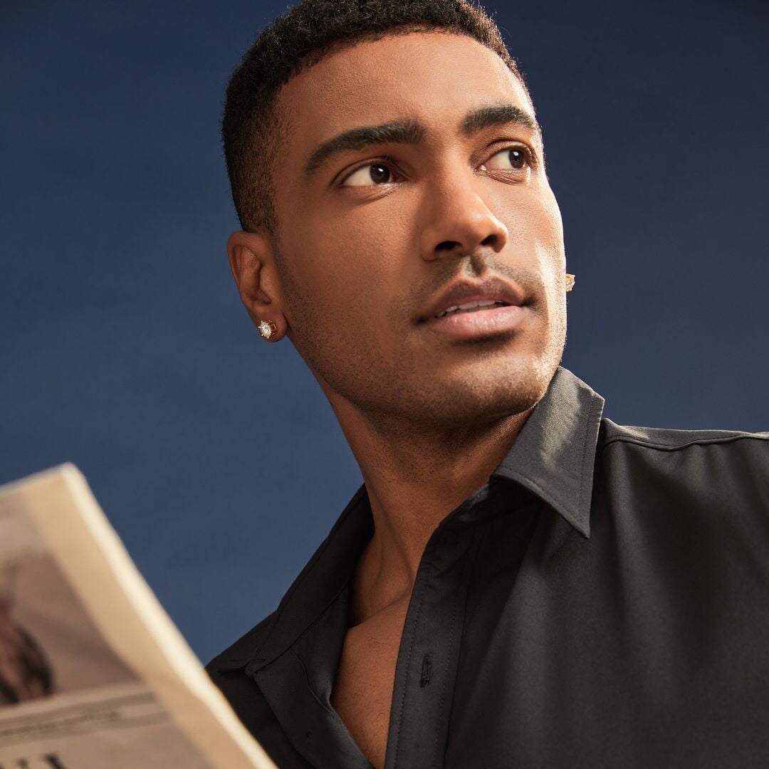 Moissanite Diamond Studs Earrings in 14K Gold - 8mm Earrings 