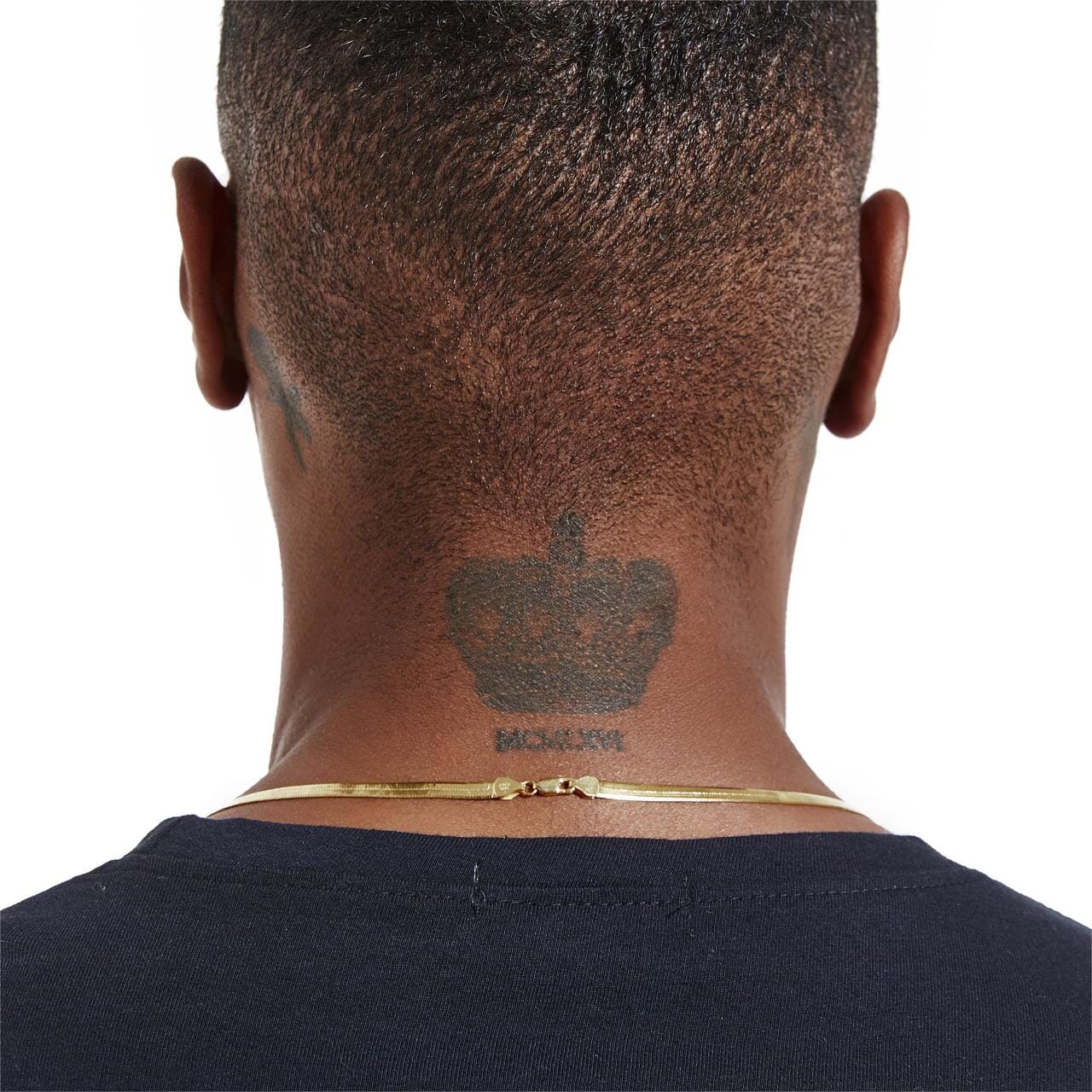 S925 Italy Silver Herringbone Snake Chain in 14K Gold - 4mm 