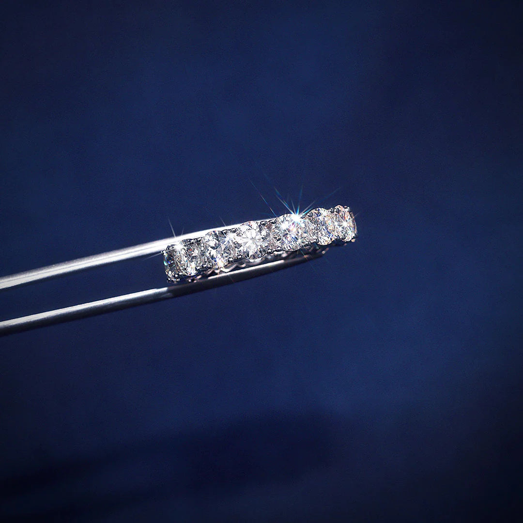 S925 Moissanite Diamond Eternity Ring - 5mm Rings 