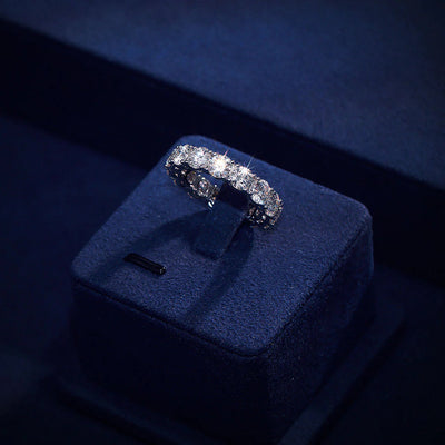 S925 Moissanite Diamond Eternity Ring - 5mm Rings 