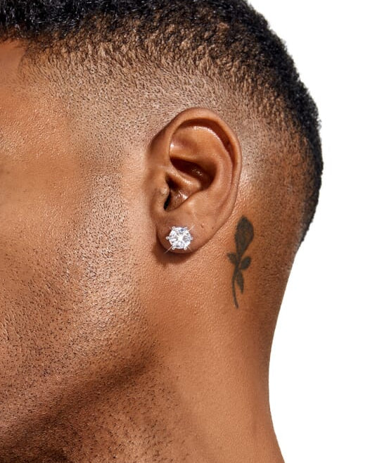 S925 Moissanite Diamond Studs Earrings - 6.0 Carat Earrings 