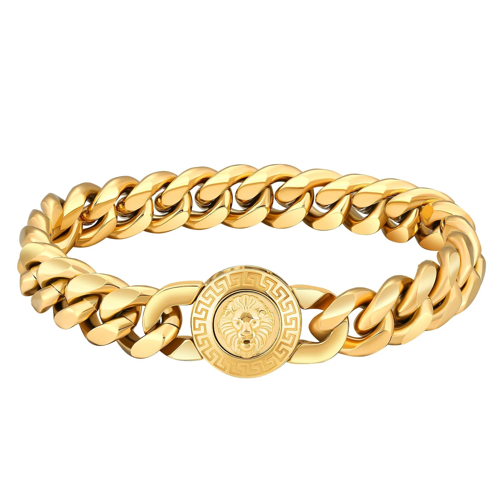 The King - 12mm Cuban Link Bracelet in 18K Gold Plated Bracelets 