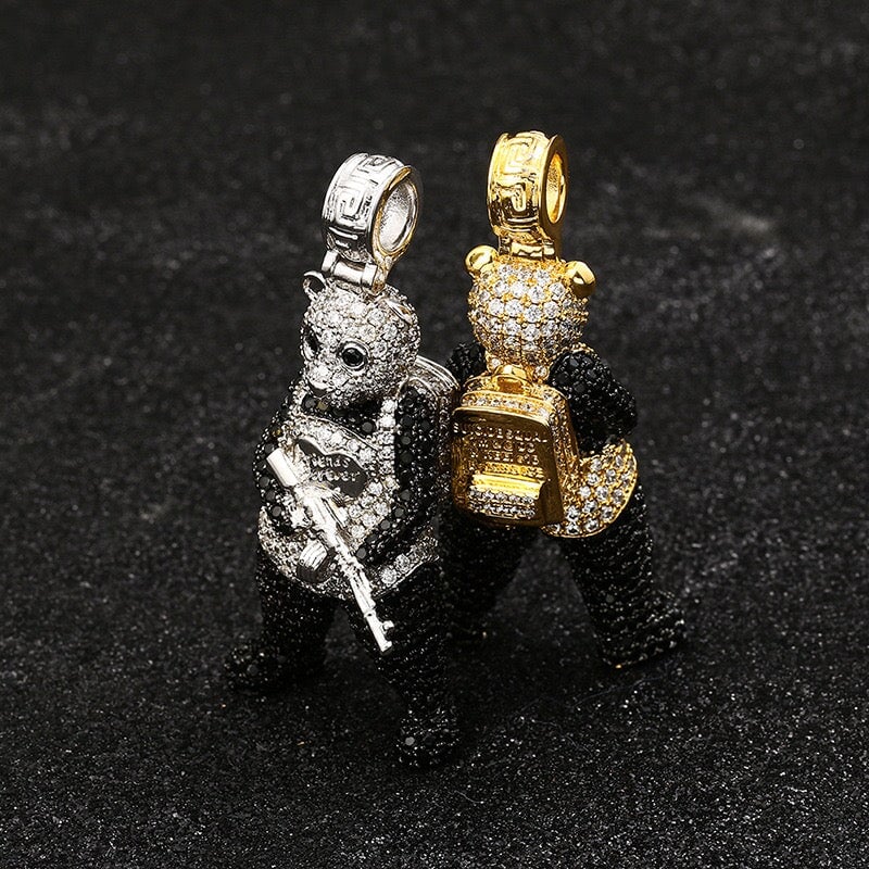 Wild Combat Panda - 2inch Charms & Pendants 