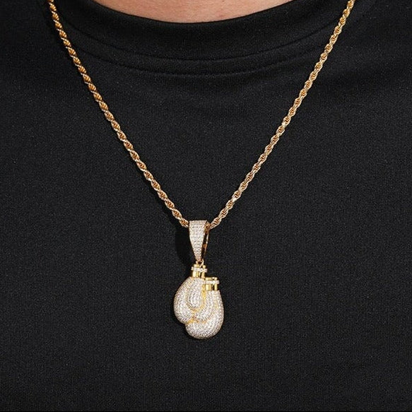 YOUNG. WILD. FREE. - Boxing Gloves Pendant - 1.5inch Charms & Pendants 