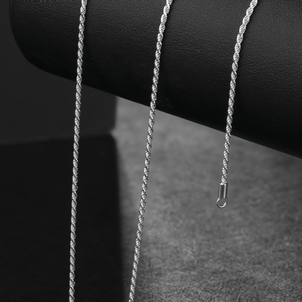 1.4mm Rope Chain in 925 Sterling Silver 