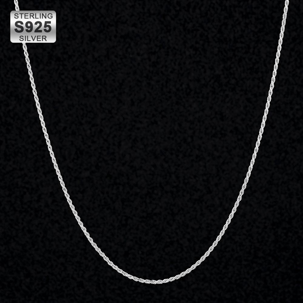 1.4mm Rope Chain in 925 Sterling Silver 