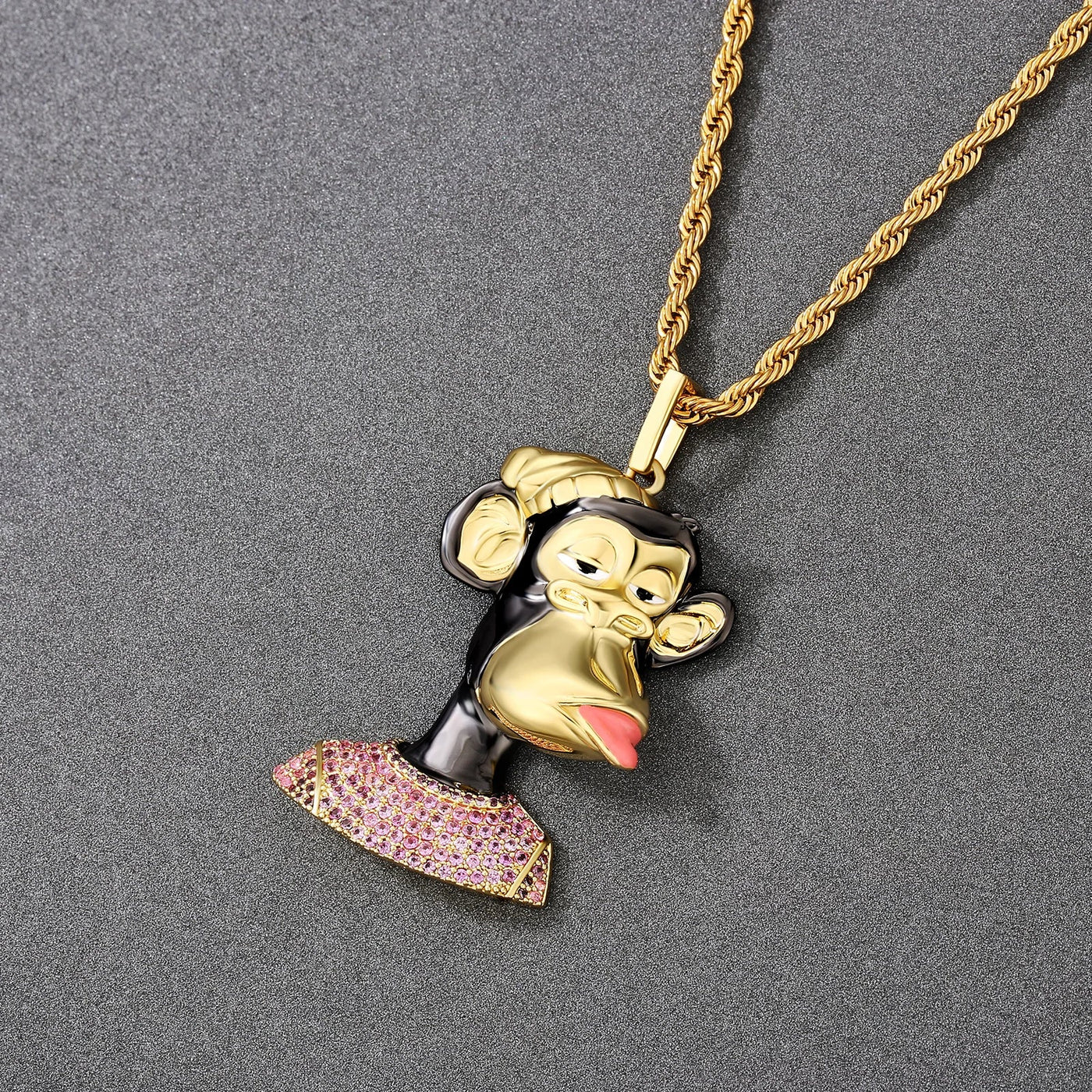 Bling Proud X Bored Ape NFT Pendant with Iced T-Shirt 