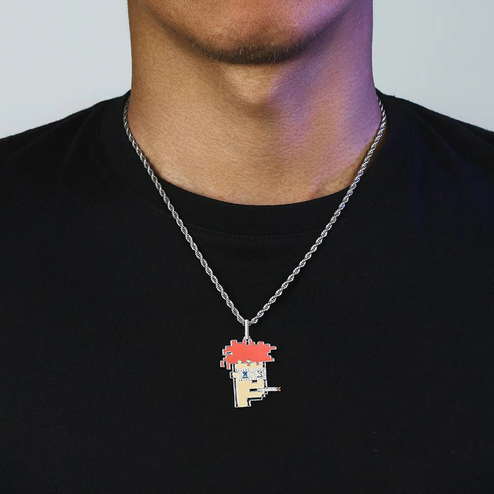 Bling Proud X Crypto Punk NFT Pendant Smoking Man 