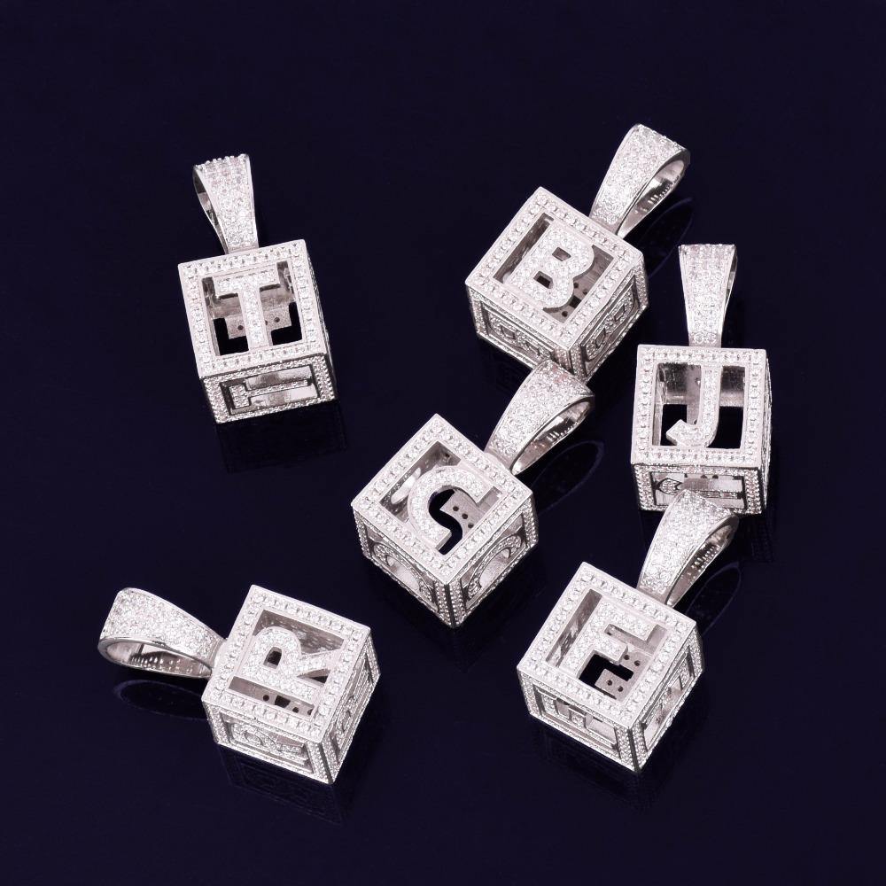 Custom Cubic Iced Baby Bock Letters Pendant Necklace 