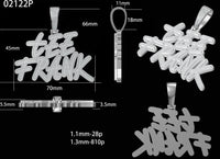 Custom Moissanite Diamond Letters Pendant Deposit (Non refundable) 