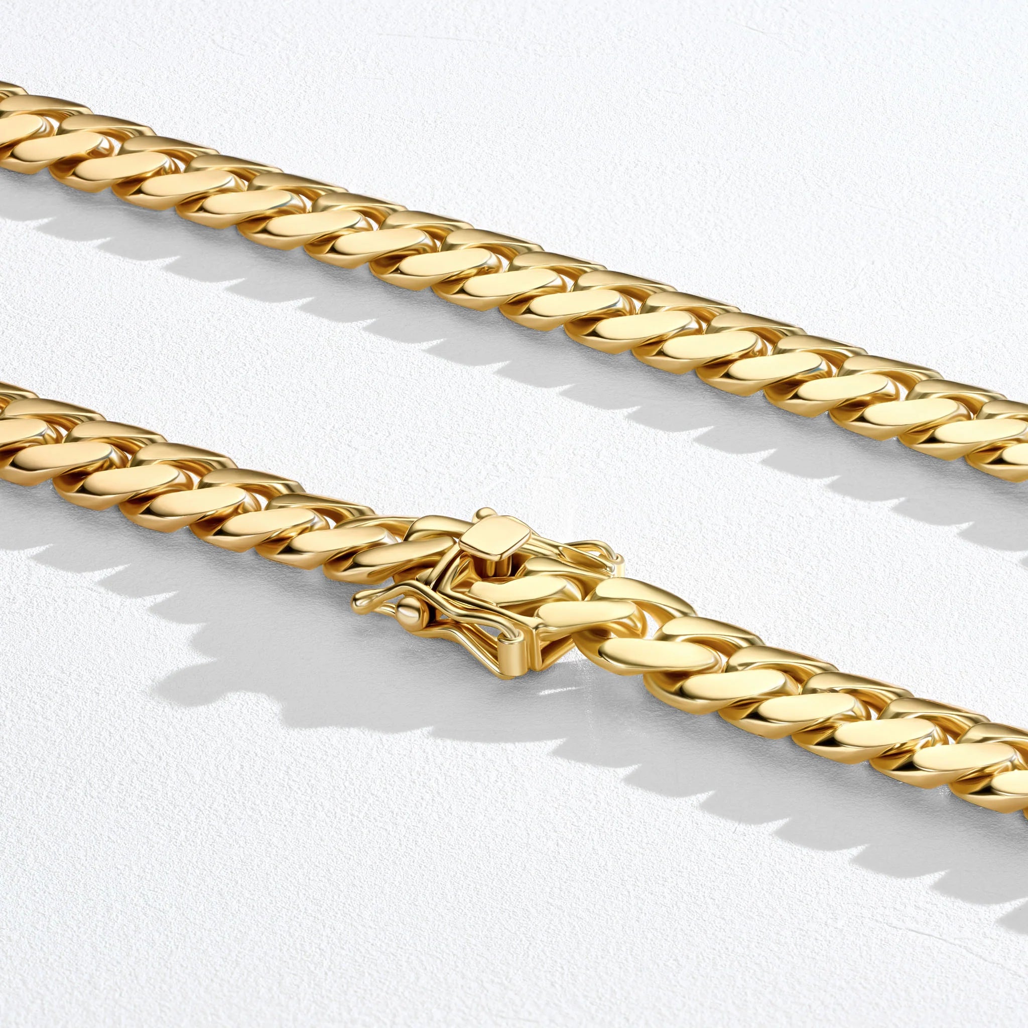 Solid 14K Gold Cuban Link Chain - 12MM 