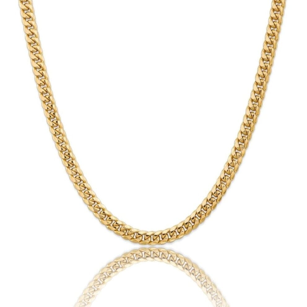 Solid 14K Gold Cuban Link Chain - 6MM 