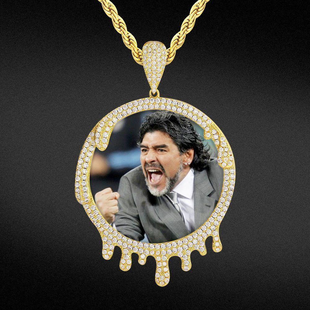 THE DRIP® - Custom Iced Out Round Photo Pendant CUSTOM 