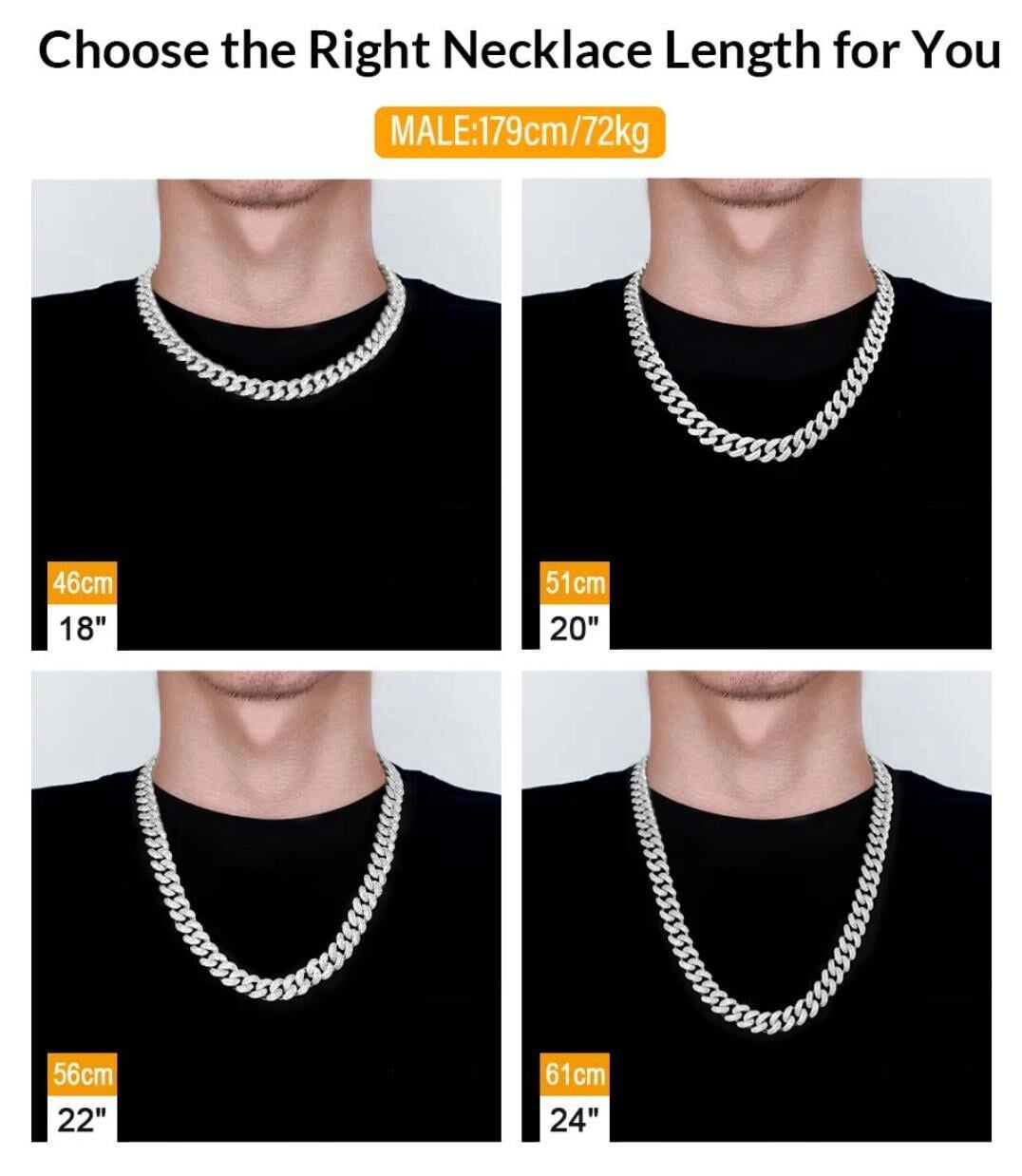 The Frozen Heart® - 12mm 2 Rows Iced Out Cuban Link Chain White Gold Plated 