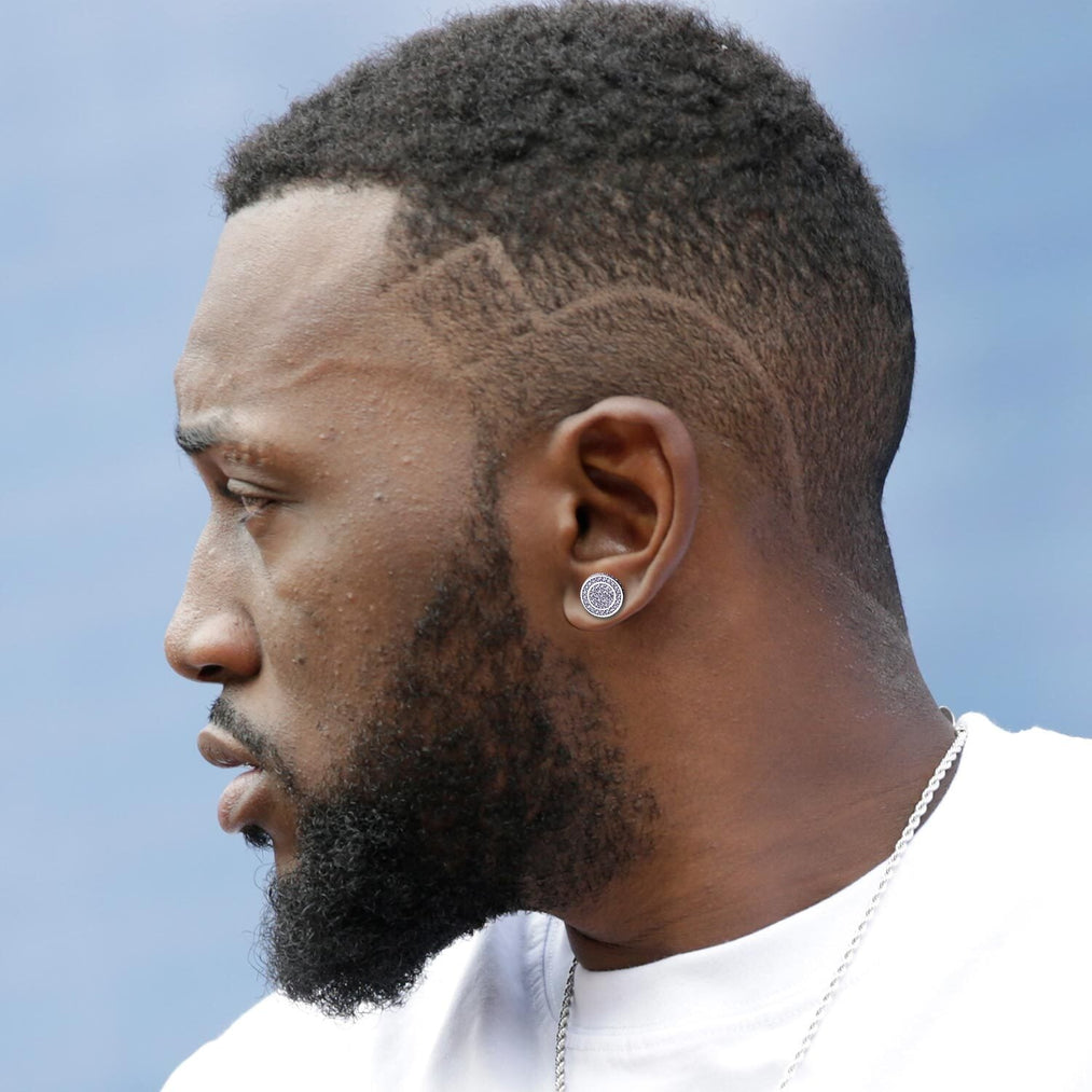 Diamond ear rings for men Clearance