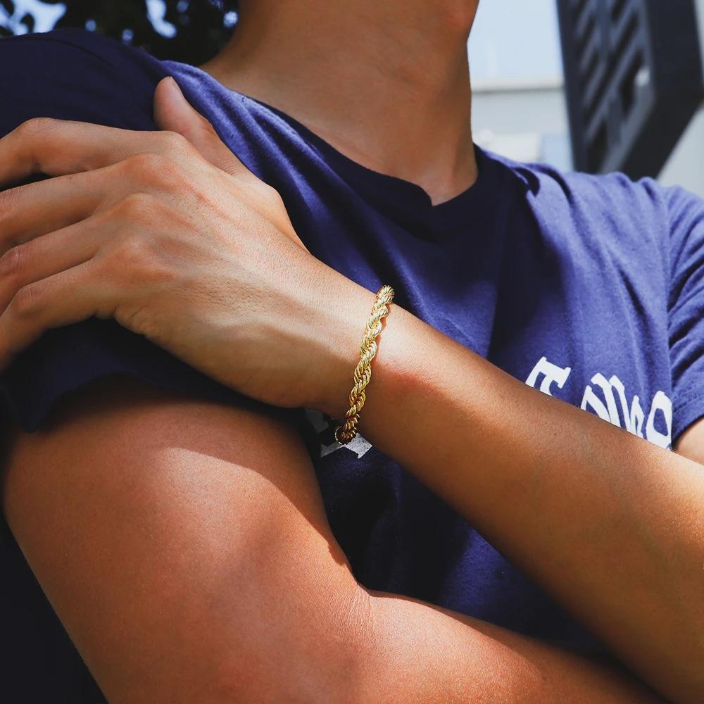 The Golden Age II® - 6mm Rope Bracelet With Iced Clasp 